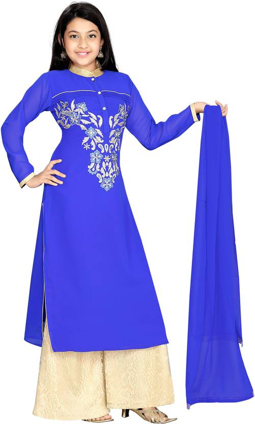 flipkart kurti palazzo dupatta set