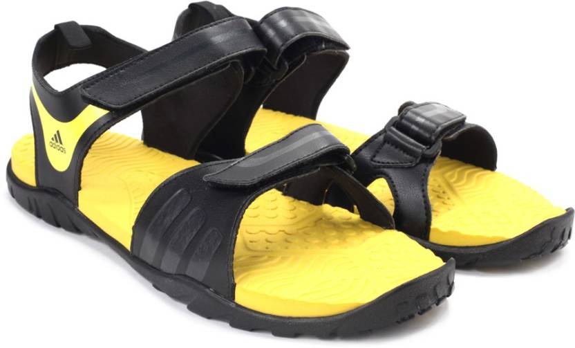 ADIDAS 2.0 Men Black, Yellow Sports Sandals - Buy CBLACK/NTGREY/SHOYEL/CBLA Color ADIDAS ESCAPE 2.0 Men Black, Yellow Sports Sandals Online at Best Price - Shop Online for Footwears in India