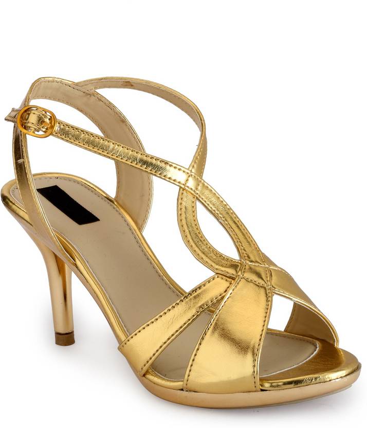 Payless Women Gold Heels - Buy Gold Color Payless Women Gold Heels Online  at Best Price - Shop Online for Footwears in India | Flipkart.com