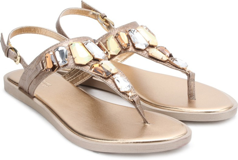 Kenneth Cole Women Women Gold Flats 