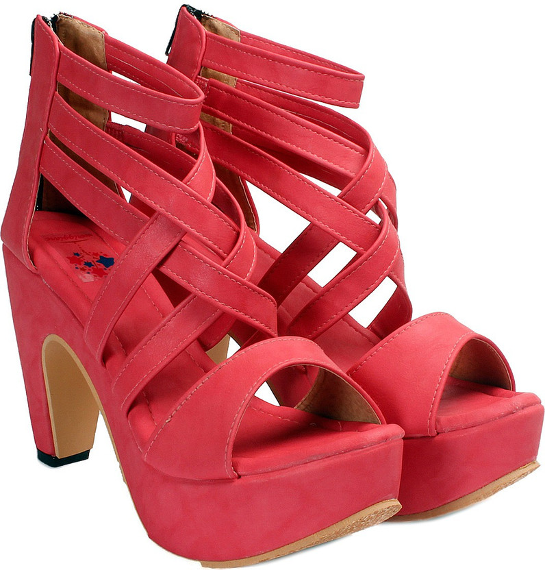 Red heels flipkart Clearance
