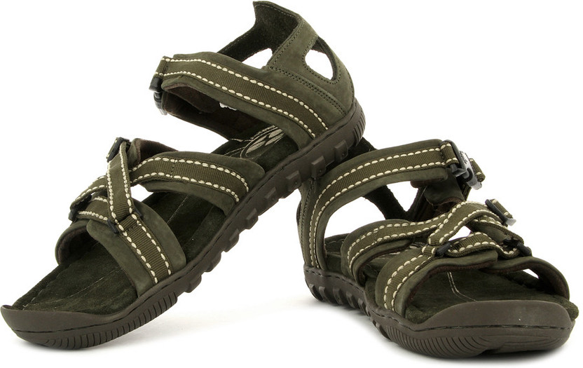 WOODLAND Men Olive Sports Sandals - Buy 