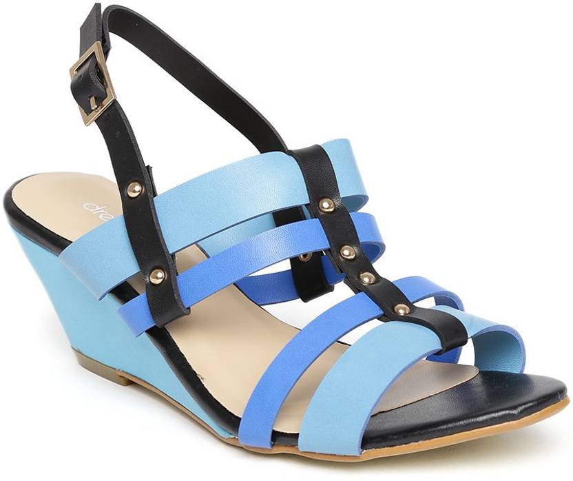 Dressberry Women Blue Wedges