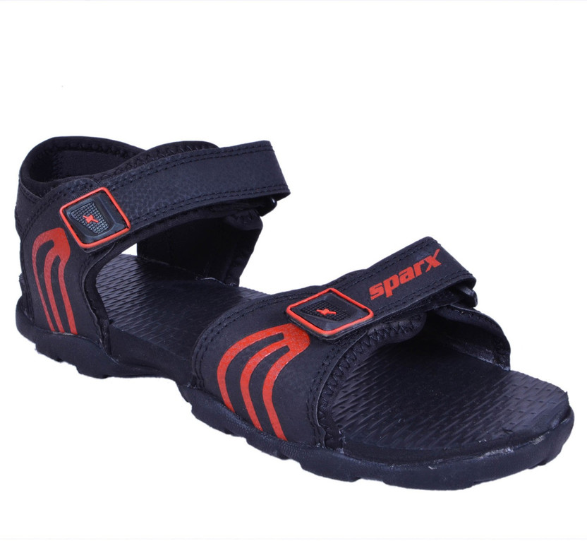 Sparx Men Black, Red Sandals - Buy 