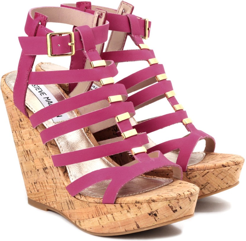 steve madden wedges pink