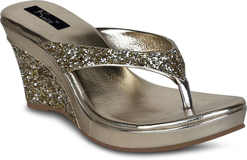 gold color wedges