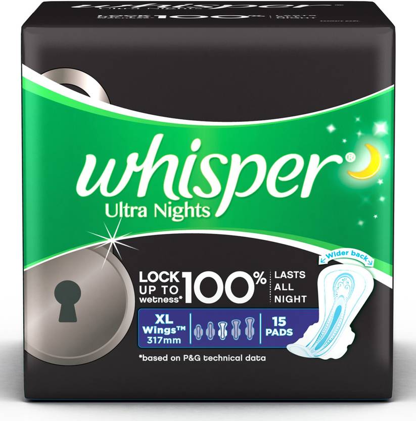 Whisper Sanitary Pads Price In India Whisper Sanitary Pads Compare Price List From Sanitary Pads 14330 Buyhatke Stayfree secure xl cottony sanitary napkins. whisper ultra nights xtra large wings sanitary pad pack of 15