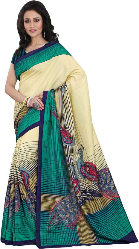 Sunaina Printed Mysore Art Silk Saree