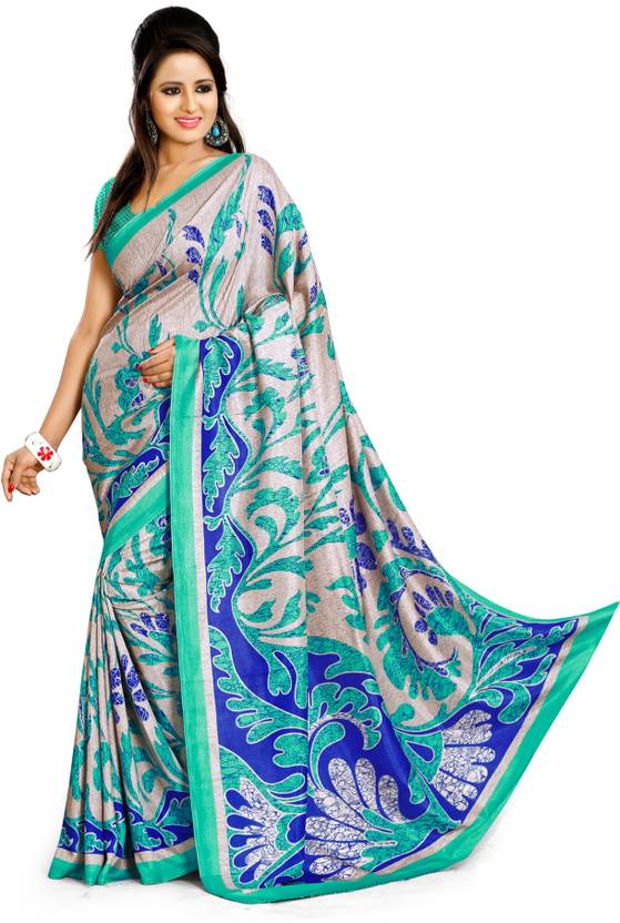 DESIGN WILLA Printed Mysore Art Silk Saree