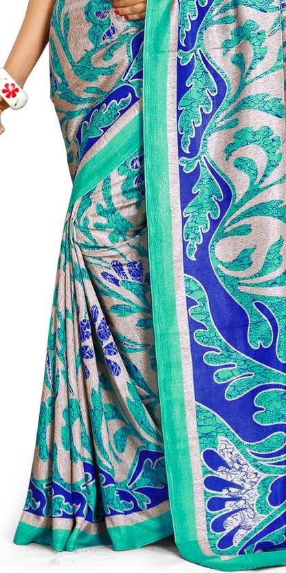 DESIGN WILLA Printed Mysore Art Silk Saree