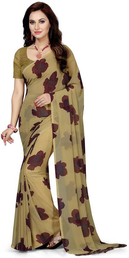 Ishin Printed Bollywood Synthetic Georgette Saree