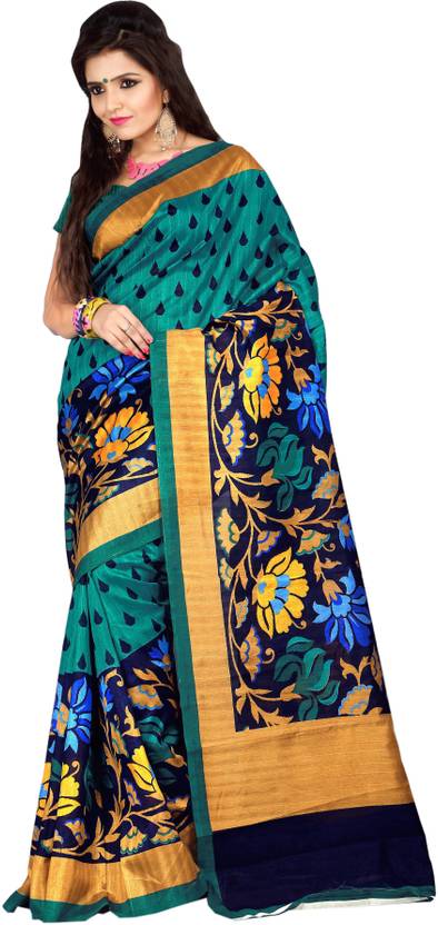 Miraan Printed Bhagalpuri Art Silk Saree
