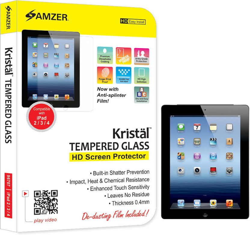 AMZER Kristal Anti-Glare Screen Protector for Apple iPad mini w// Retina Display