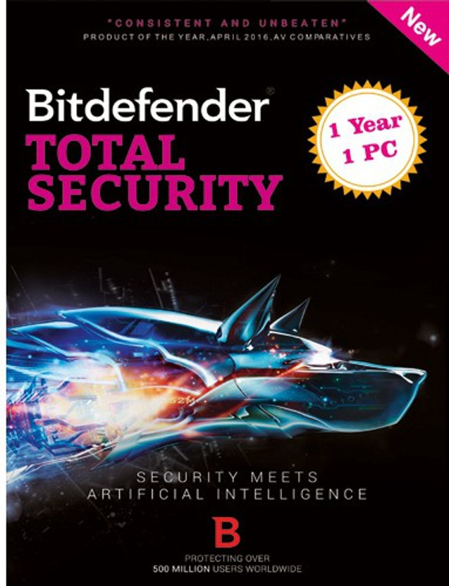 bitdefender Total Security 1.0 User 1 Year(Voucher)