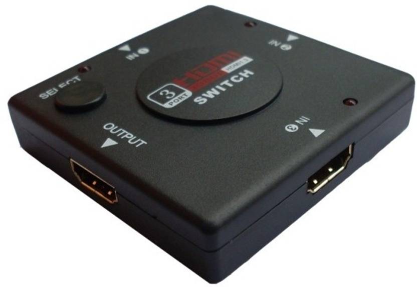 Aeoss 3 Port HDMI Switch Splitter, HD 1080p LCD,LED TV X Media