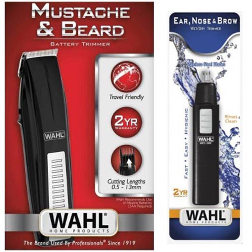 Wahl 5537-4434 5567-324 Mustache Beard With Nosal Trimmer, Ear, N...