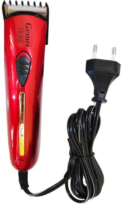 Gemei Body Groomer GM-201B Trimmer For Men (Red) 