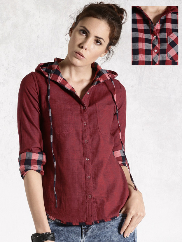 roadster shirts for women's flipkart