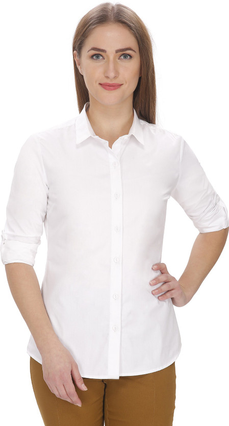 white ladies formal shirt