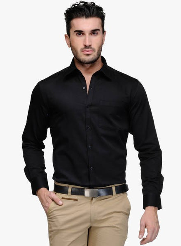 Black shirt online clearance