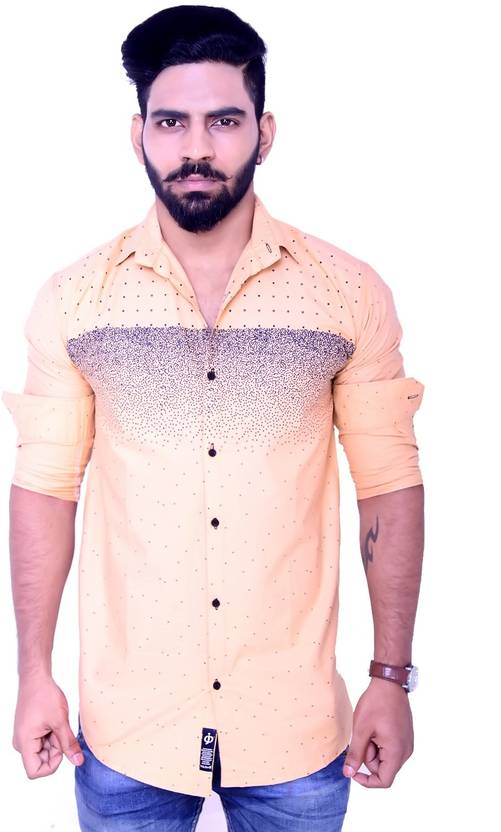 Jack Off Mens Polka Print Casual Shirt Jack Off Mens Polka Print Casual Shirt