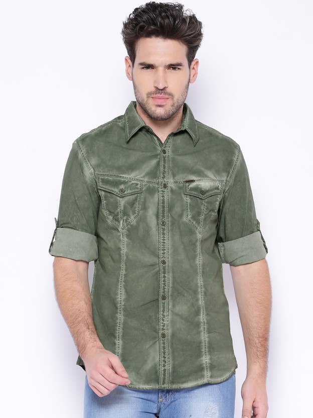 Roadster olive green shirt Clearance