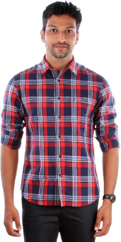 Indian Terrain Men's Checkered Casual Multicolor Shirt