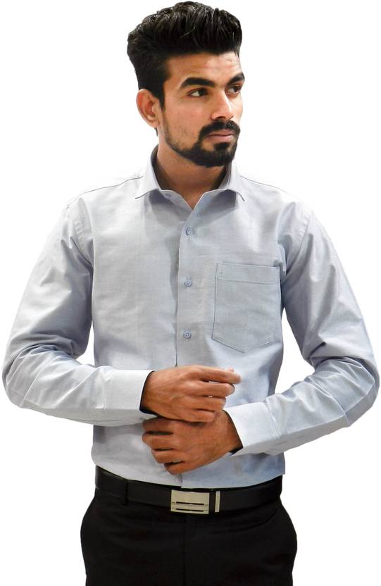 Steel All Male Mens Solid Formal Grey Shirt Buy Steel Grey Steel