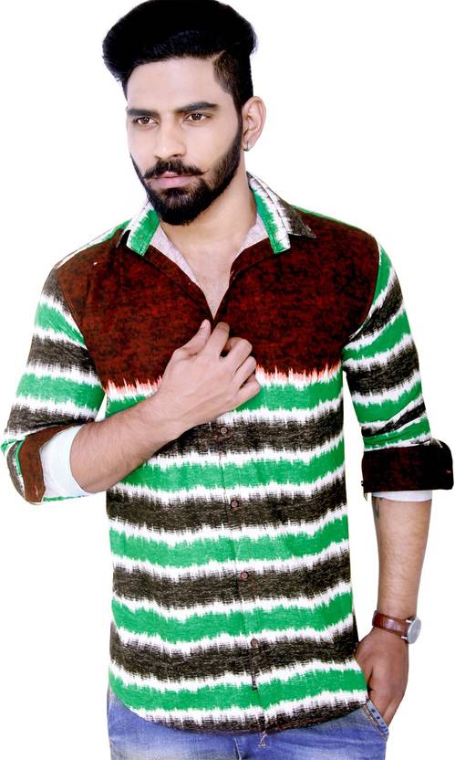 Jack Off Mens Striped Casual Shirt Jack Off Mens Striped Casual Shirt