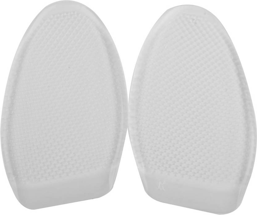 Footful Forefoot Cushion Half Anti-Slip Massage Silicone, Gel 3/4 length Orthotic Shoe Insole (Clear)
