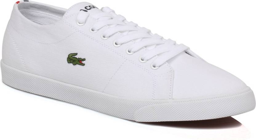 auditorium Spanning fictie LACOSTE Mens White Marcel Canvas Trainers Sneakers For Men - Buy White  Color LACOSTE Mens White Marcel Canvas Trainers Sneakers For Men Online at  Best Price - Shop Online for Footwears in
