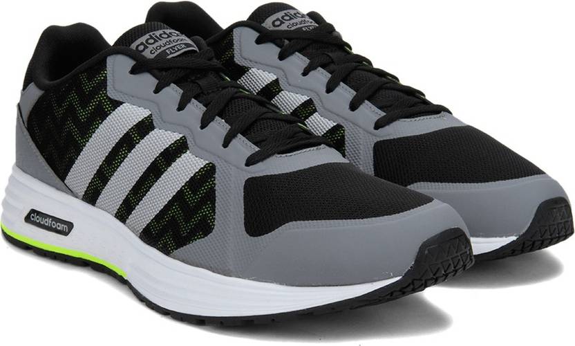adidas neo cloudfoam flyer mens trainers grey adidas neo cloudfoam flyer mens trainers grey