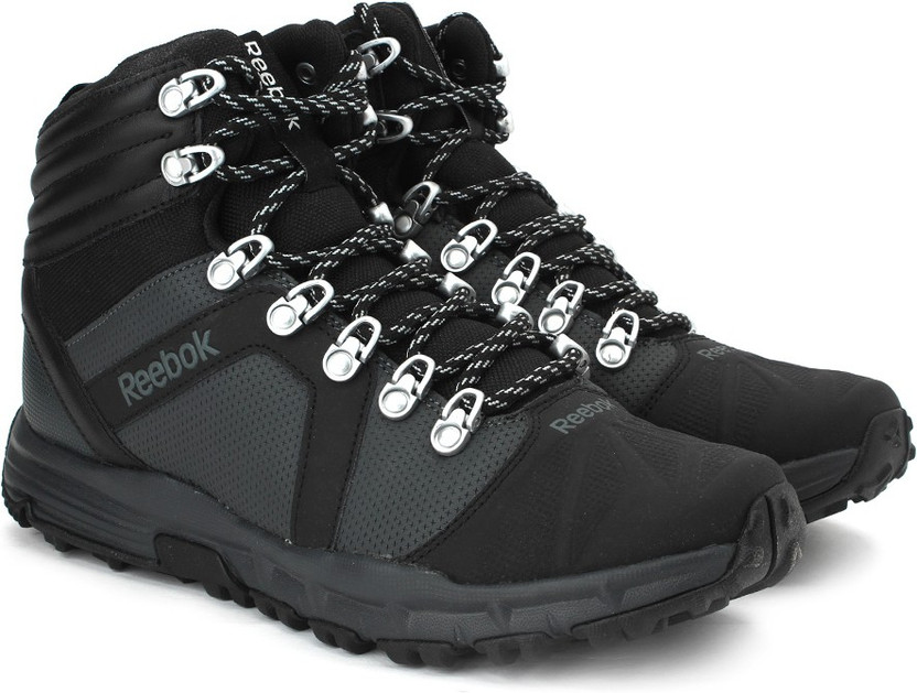 REEBOK OUTDOOR VOYAGER MID Outdoor Shoes For Men - Buy BLACK/GRAVEL/FLAT  GREY Color REEBOK OUTDOOR VOYAGER MID Outdoor Shoes For Men Online at Best  Price - Shop Online for Footwears in India | Flipkart.com