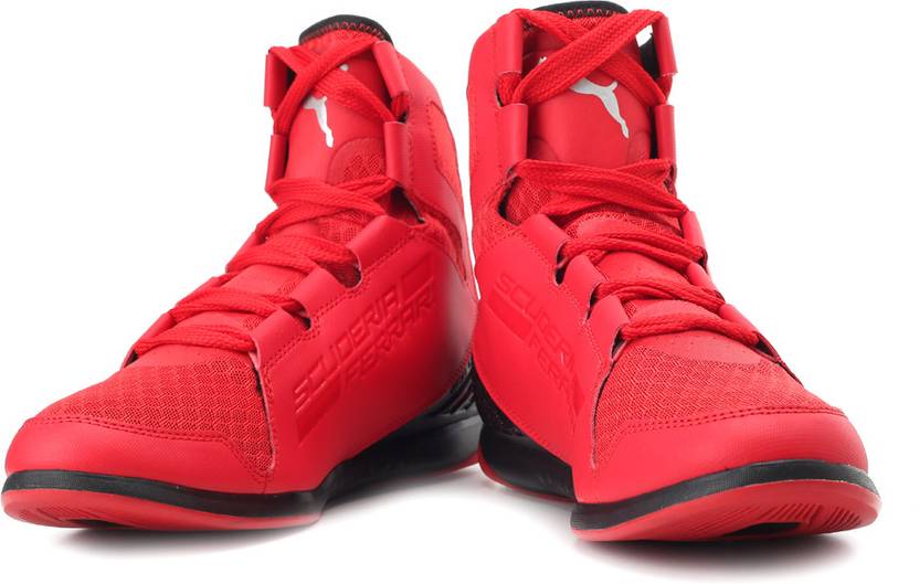 Puma Valorosso Mid Sf Webcage Mid Ankle Sneakers - Buy Black, Rosso Corsa Color Puma Valorosso