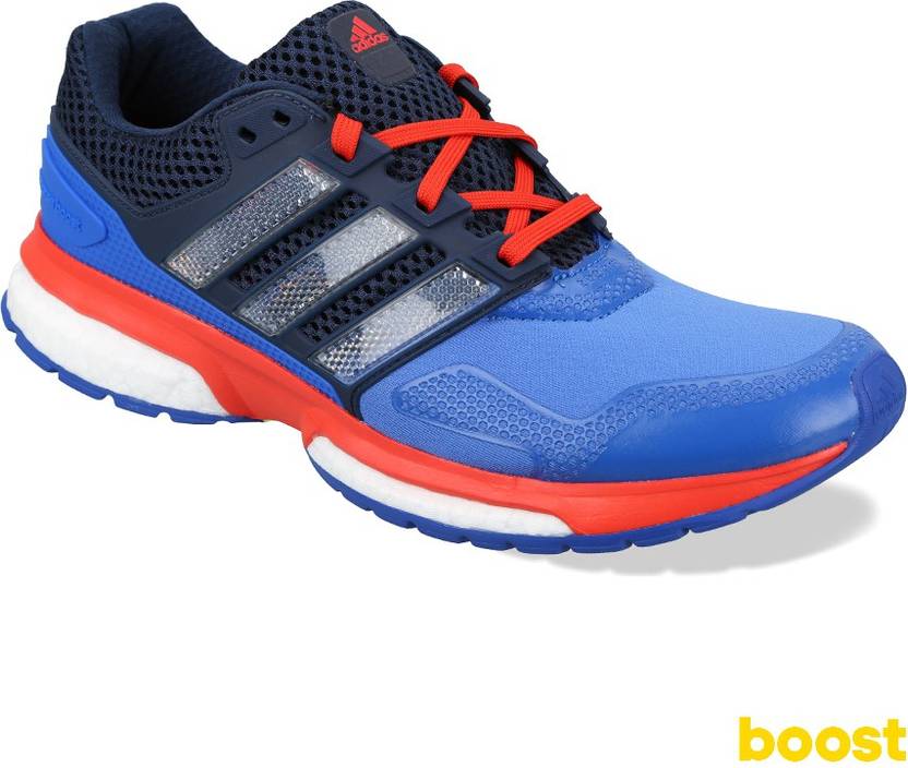 ADIDAS Response 2 Techfit M Running Shoes For Men - Blue Color ADIDAS Response Boost 2 Techfit Running Shoes For Men Online at Best Price - Shop Online for