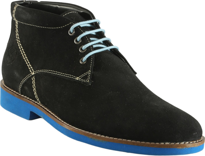 bacca bucci Black Leather Derby Shoes 
