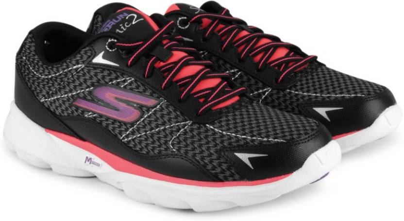 Skechers GO RUN SONIC 2 Running Shoes For Women - Buy Black, White, Pink Color Skechers GO RUN SONIC 2 Running Shoes For Online at Best Price - Shop for