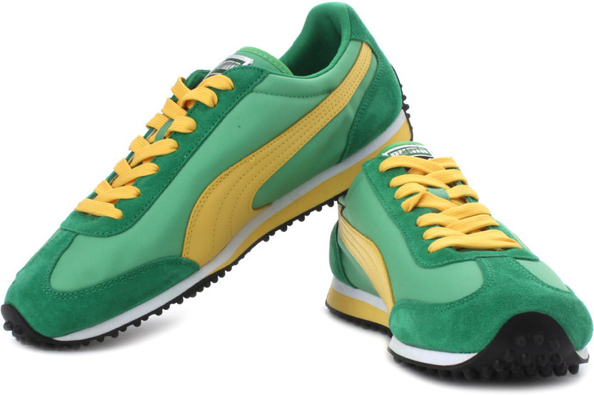 puma whirlwind green yellow