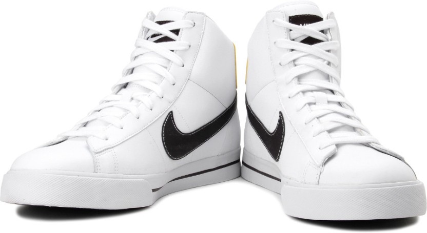 white nike ankle shoes