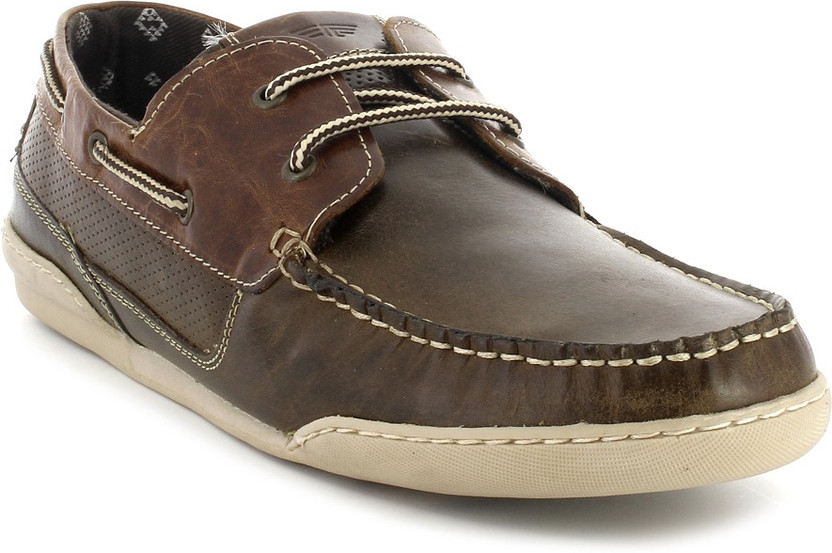 RED TAPE Men Genuine Leather Boat Shoes 