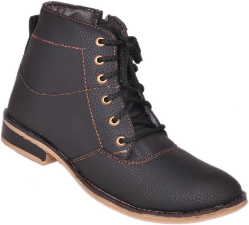 Kool Jones Aesthetic Boots For Men - Buy Black Color Kool Jones Aesthetic  Boots For Men Online at Best Price - Shop Online for Footwears in India |  