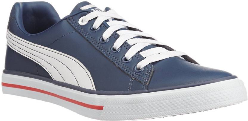PUMA Canvas Shoes For Men - Buy Navy, White Color PUMA Canvas Shoes For Men  Online at Best Price - Shop Online for Footwears in India 