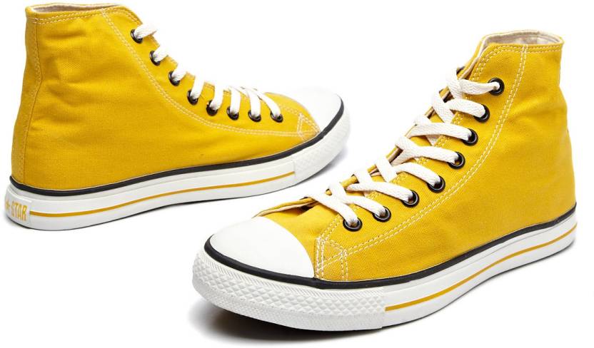 Converse Catch Some Sun High Tops Canvas Shoes For Men - Buy Dark Yellow  Color Converse Catch Some Sun High Tops Canvas Shoes For Men Online at Best  Price - Shop Online