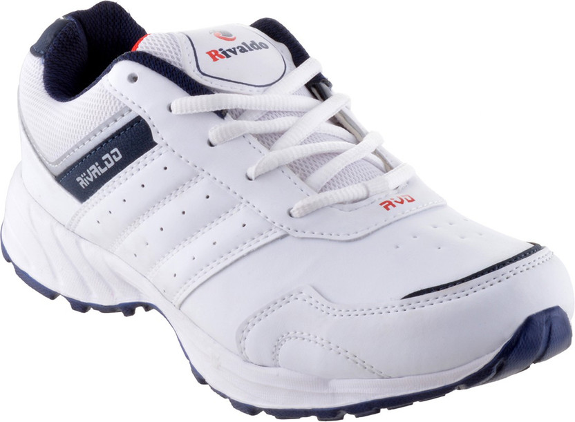 rivaldo White Navy Running Shoes For 