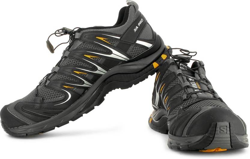 SALOMON Xa Pro 3D Mountain Trail Running Shoes For Men - Buy Black, Grey Color SALOMON Pro 3D Mountain Trail Running Shoes For Men Online at Best Price - Shop Online