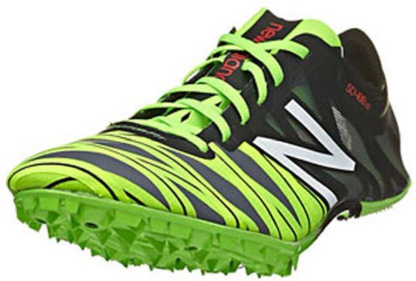 new balance SD400v2 Spikes Black/Green* Running Shoes For Men - Buy Black-Green Color new balance SD400v2 Spikes Black/Green* Running Shoes For Men Best Price - Shop Online for
