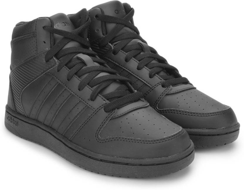 ADIDAS NEO VS HOOPSTER MID W Sneakers For Women - CBLACK/CBLACK/CBLACK Color ADIDAS NEO VS HOOPSTER MID Sneakers For Women Online Best Price - Shop Online for Footwears in