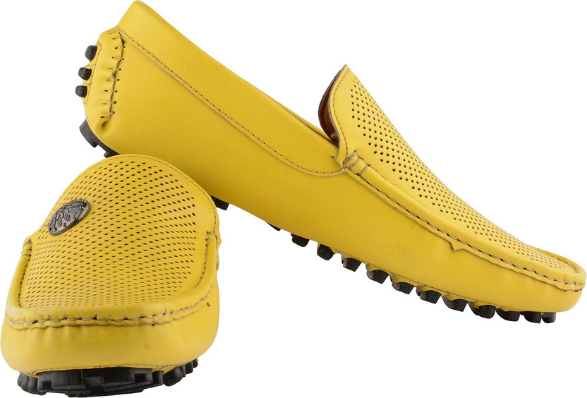 Yellow loafers mens clearance