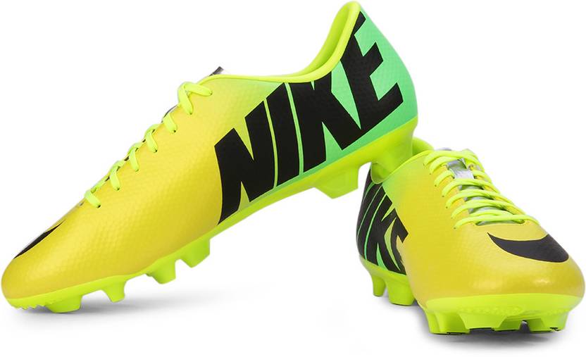 Nike Mercurial Victory IV Hg- V Soccer Studs - Buy Yellow, Green Color Nike Mercurial Victory IV