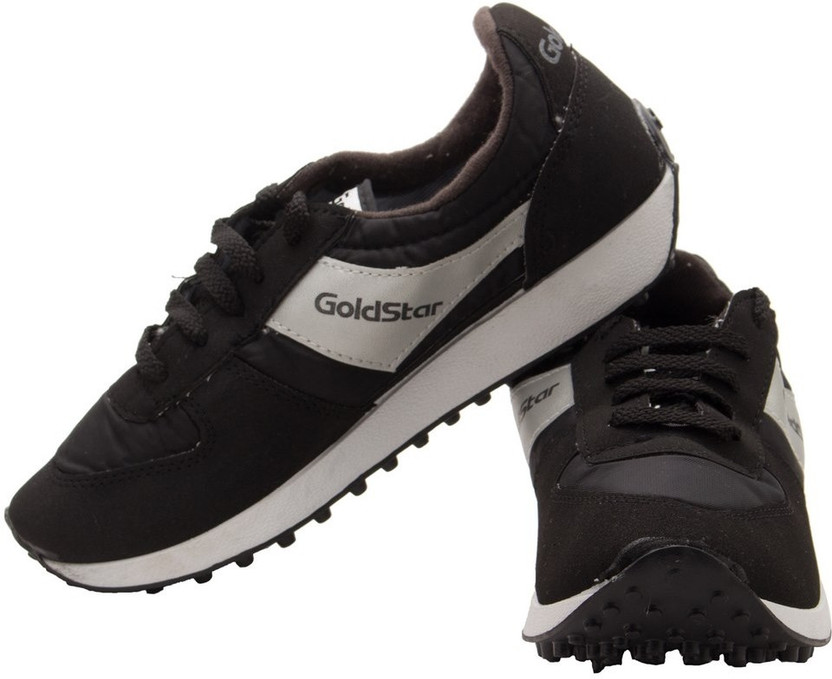 GOLDSTAR Black Running Shoes For Men 